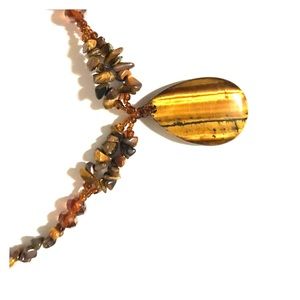 Tiger’s Eye stone necklace